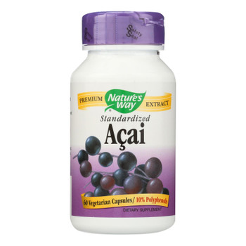 Nature's Way - Standardized Acai - 60 Vegetarian Capsules