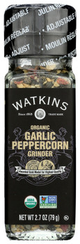 Watkins Peppercorn Garlic Org - Case of 3 - 2.700 OZ