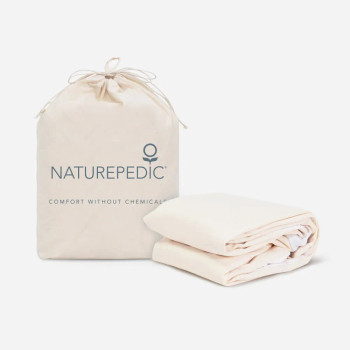 Naturepedic Organic Quilted Mattress Protector Pad for Kids - Waterproof