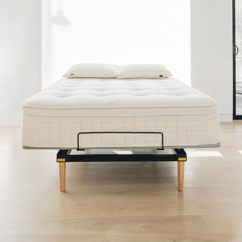 Naturepedic Conductor Adjustable Base Bed Frame (Organic Fabric/Wood Legs)