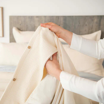 Naturepedic Organic Duvet Set Waffle