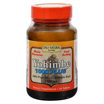 Only Natural Yohimbe 1000 Plus - 30 Tablets