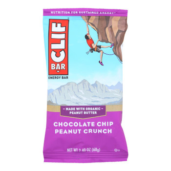 Clif Bar - Organic Chocolate Chip Peanut Butter Crunch - Case Of 12 - 2.4 Oz