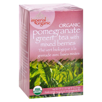 Uncle Lee's Imperial Organic Pomegranate Green Tea With Mixed Berries - 18 Tea Bags