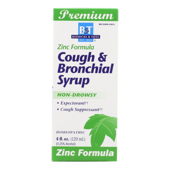 Boericke And Tafel - Cough And Bronchitis Syrup With Zinc - 4 Oz Boericke And Tafel - Cough And Bronchitis Syrup With Zinc - 4 Oz