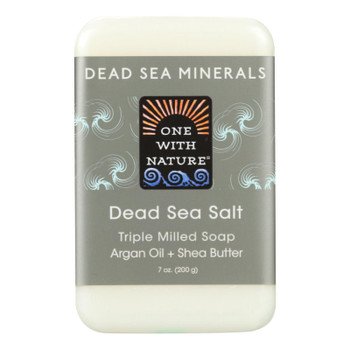 One With Nature Dead Sea Mineral Dead Sea Salt Soap - 7 Oz