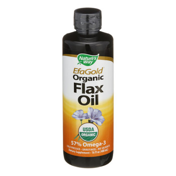 Nature's Way - Efagold Flax Oil Organic - 16 Fl Oz