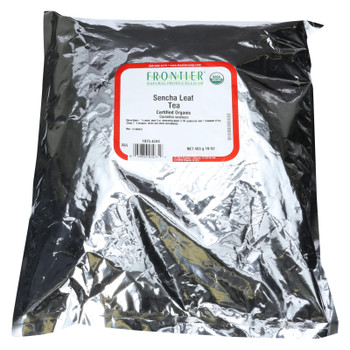 Frontier Herb Tea - Organic - Green - Sencha Leaf - Bulk - 1 Lb