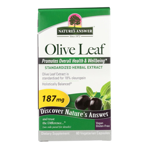 Nature's Answer - Oleopein Olive Leaf Extract - 60 Vegetarian Capsules Nature's Answer - Oleopein Olive Leaf Extract - 60 Vegetarian Capsules
