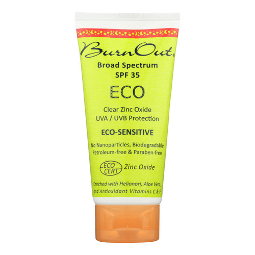 Burn Out - Sunscreen - Eco Sensitive - Spf 35 - 3 Oz Burn Out - Sunscreen - Eco Sensitive - Spf 35 - 3 Oz
