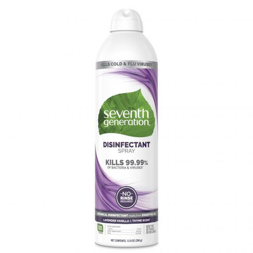 Seventh Generation Spray - Disinfectant - Lavender - Vanilla - Case Of 8 - 13.9 Oz Seventh Generation Spray - Disinfectant - Lavender - Vanilla - Case Of 8 - 13.9 Oz