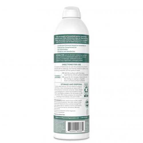 Seventh Generation Spray Disinfectant - Eucalyptus Spearmint Thyme - Case Of 8 - 13.9 Oz Seventh Generation Spray Disinfectant - Eucalyptus Spearmint Thyme - Case Of 8 - 13.9 Oz
