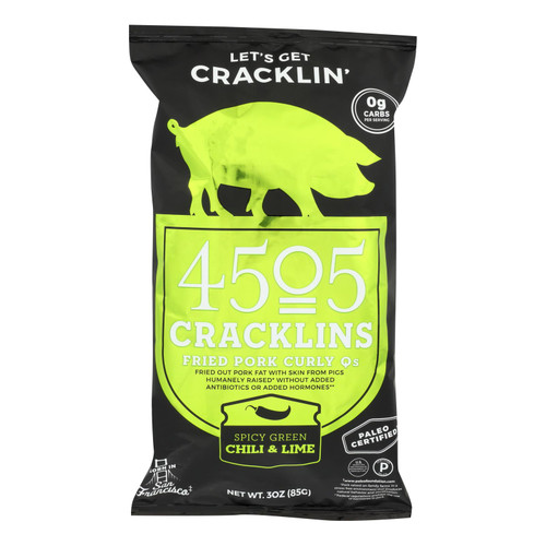 4505 - Cracklins - Chili And Lime - Case Of 12 - 3 Oz. 4505 - Cracklins - Chili And Lime - Case Of 12 - 3 Oz.