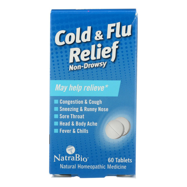 Natrabio Cold And Flu Relief Non-drowsy - 60 Tablets