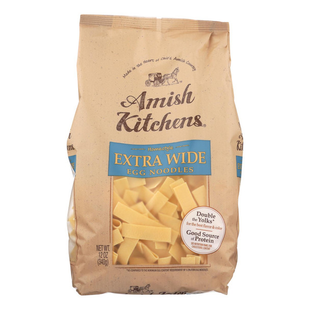Amish Kitchen Noodles - Extra Wide - Case Of 12 - 12 Oz
