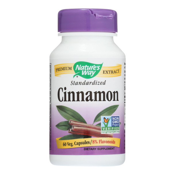 Nature's Way - Cinnamon Standardized - 60 Vcaps