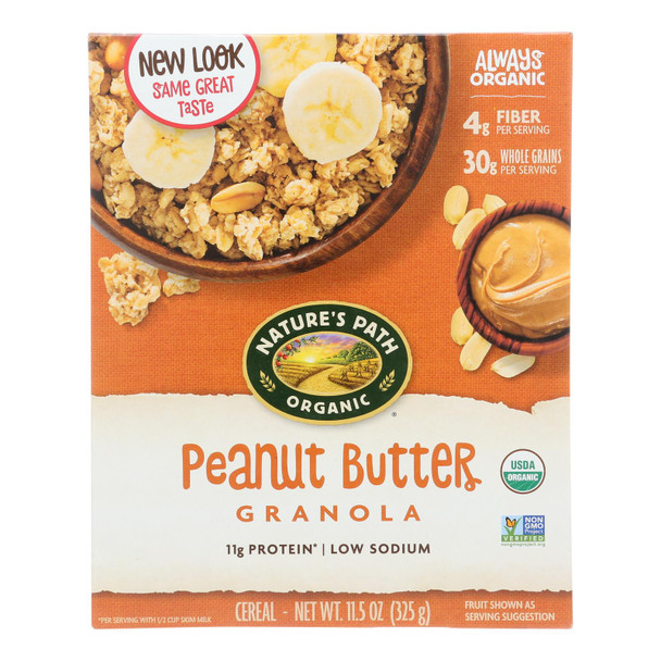 Nature's Path Organic Peanut Butter Granola - Case Of 12 - 11.5 Oz.