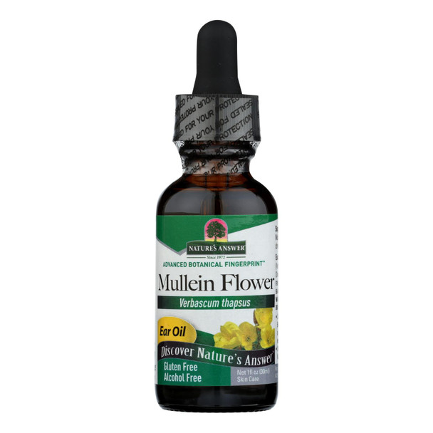 Nature's Answer - Mullein Flower Alcohol Free - Ear Oil - 1 Fl Oz