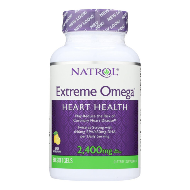 Natrol Extreme Omega - 1200 Mg - 60 Softgels