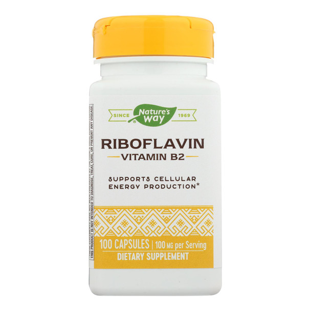 Nature's Way - Vitamin B-2 - 100 Mg - 100 Capsules