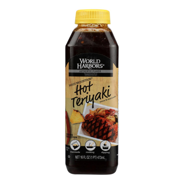 World Harbor Hot Teriyaki - Case Of 6 - 16 Fl Oz.