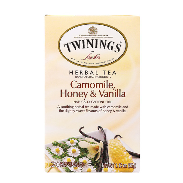 Twining's Tea Herbal Tea - Chamomile Honey And Vanilla - Case Of 6 - 20 Bags