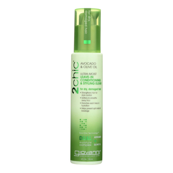 Giovanni Hair Care Products Leave In Conditioner - 2chic Avocado - 4 Oz