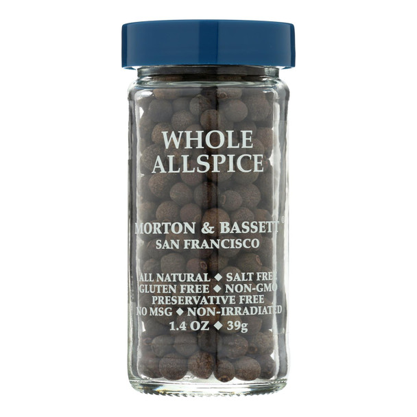 Morton And Bassett Seasoning - Allspice - Whole - 1.4 Oz - Case Of 3