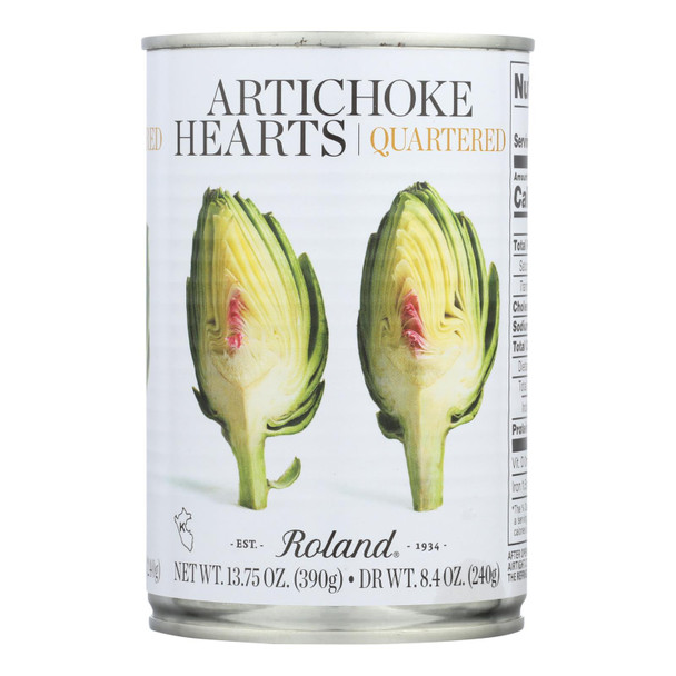 Roland Products Artichoke Hearts - Quartered - Case Of 12 - 13.75z