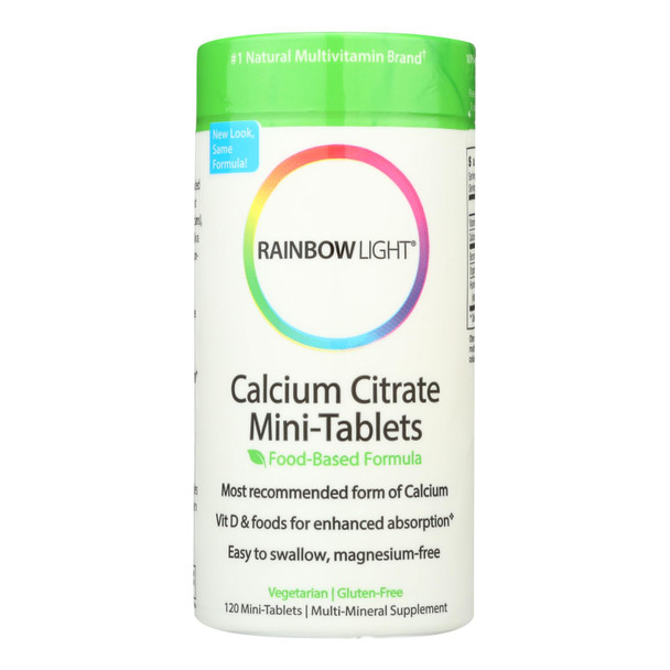 Rainbow Light 100% Calcium Citrate Mini-tabs - 120 Mini-tabs