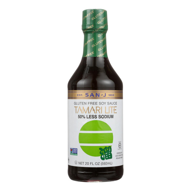 San-j Sauce - Tamari Lite 50% Less Sodium - Case Of 6 - 20 Oz.