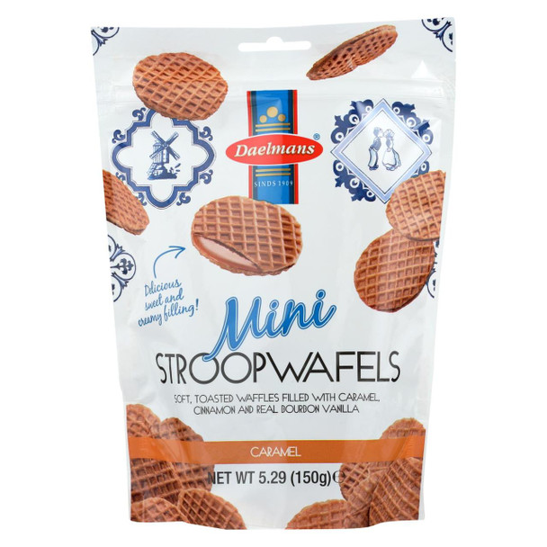 Daelmans Stroopwafel - Caramel - Mini - Case Of 10 - 5.29 Oz