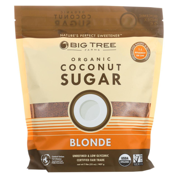 Big Tree Farms Organic Coconut Sugar - Blonde - Case Of 6 - 32 Oz.