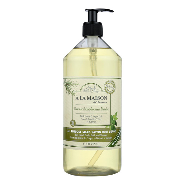 A La Maison - Liquid Hand Soap - Rosemary Mint - 33.8 Fl Oz.