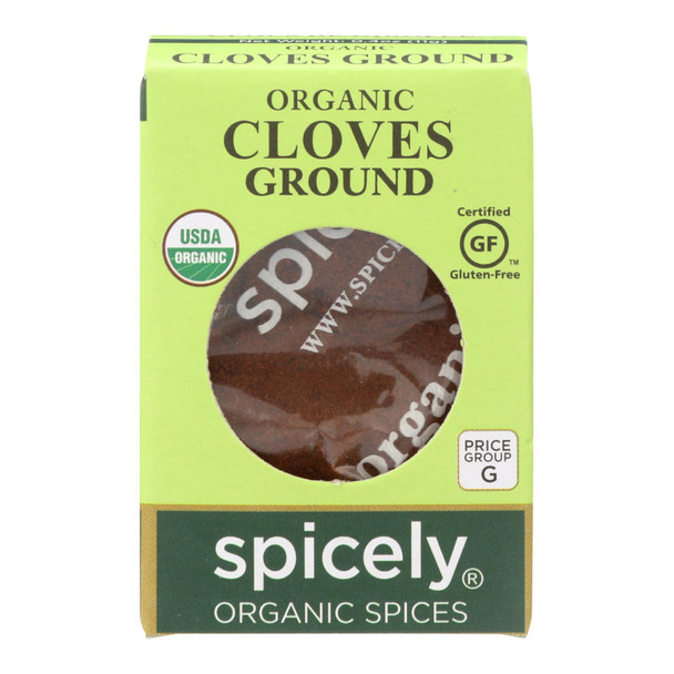 Spicely Organics - Organic Cloves - Ground - Case Of 6 - 0.4 Oz.
