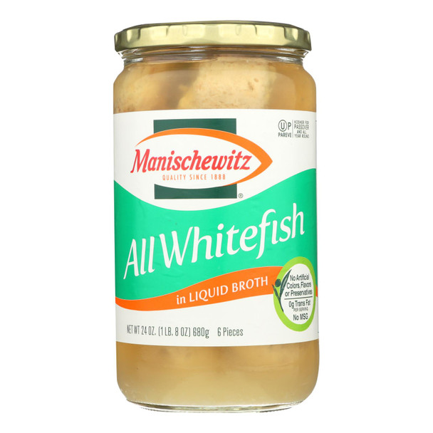 Manischewitz - All Whitefish Liquid - Case Of 12 - 24 Oz.