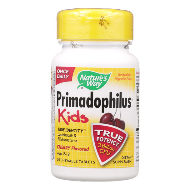 Nature's Way Dietary Supplement Cherry Flavored Primadophilus  - 1 Each - 30 Chew
