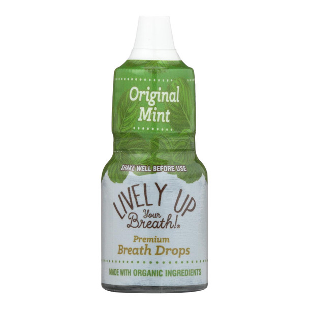 Lively Up Your Breath! Original Mint Premium Breath Drops  - Case Of 12 - .27 Fz