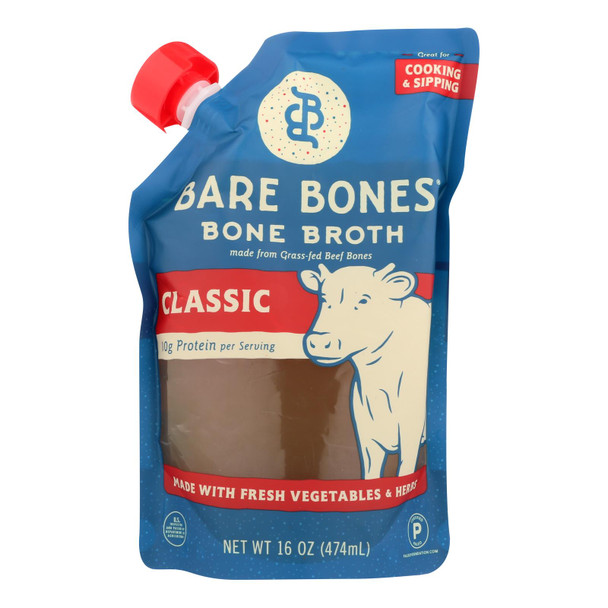 Bare Bones Classic Bone Broth  - Case Of 6 - 16 Fz