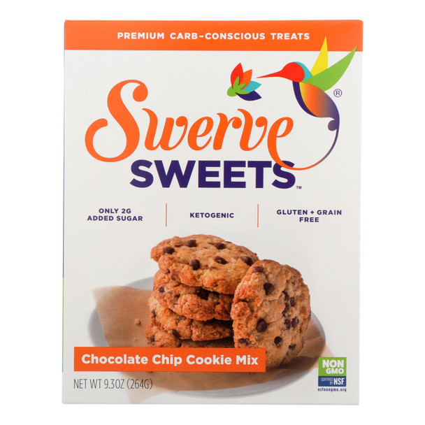 Swerve Sweets Chocolate Chip Cookie Mix, Chocolate Chip - Case Of 6 - 9.3 Oz