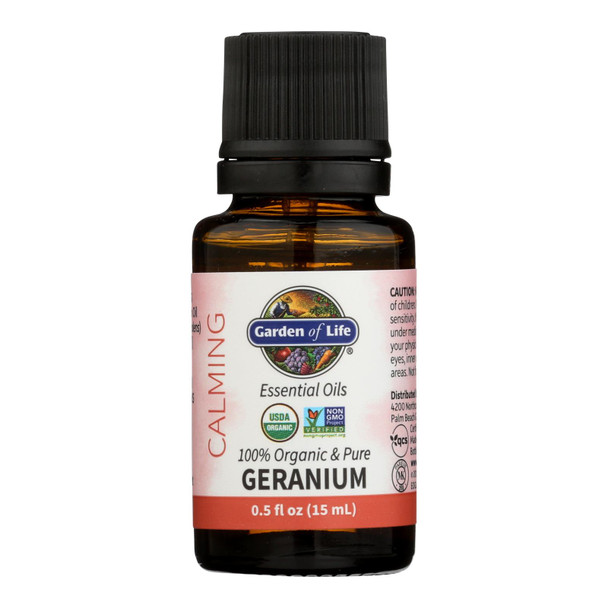 Garden Of Life - Essential Oil Geranium - .5 Fz
