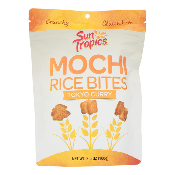 Sun Tropics Tokyo Curry Mochi Rice Bites, Tokyo Curry - Case Of 12 - 3.50 Oz