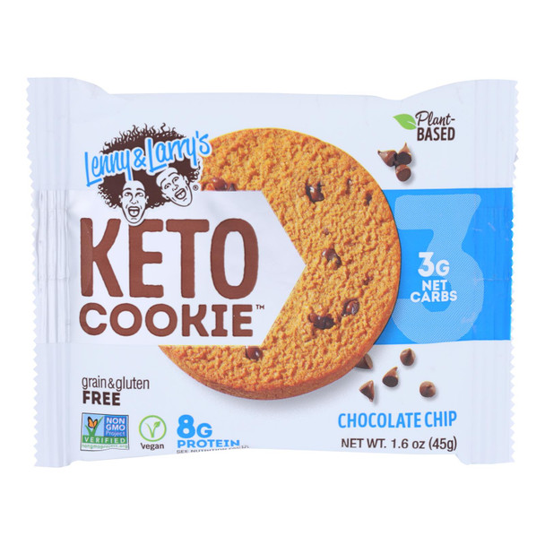 Lenny & Larry's - Keto Cookie Chocolate Chip - Case Of 12 - 1.6 Oz