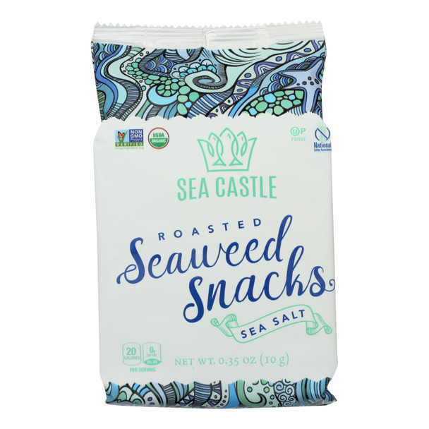 Sea Castle Roasted Seaweed Snacks - Case Of 12 - .35 Oz