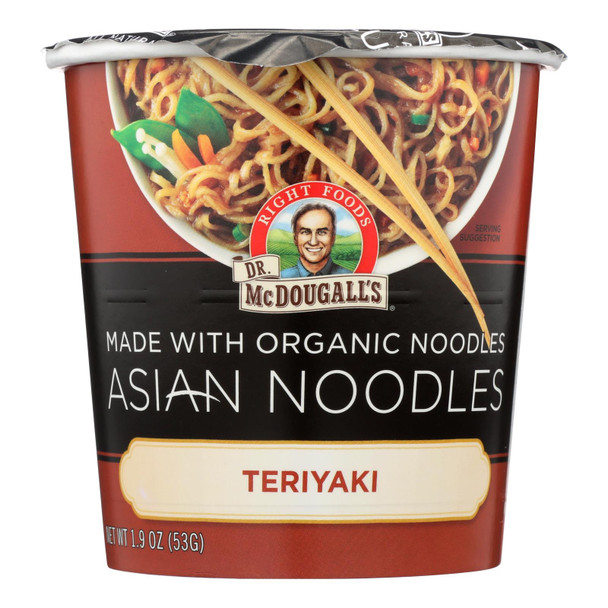 Dr. Mcdougall&rsquo;s Asian Noodle Soup, Teriyaki  - Case Of 6 - 1.9 Oz