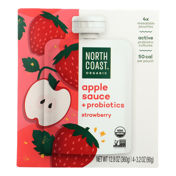 North Coast - Aplsce Probiotic Strawberry - Case Of 6 - 4/3.2 Oz