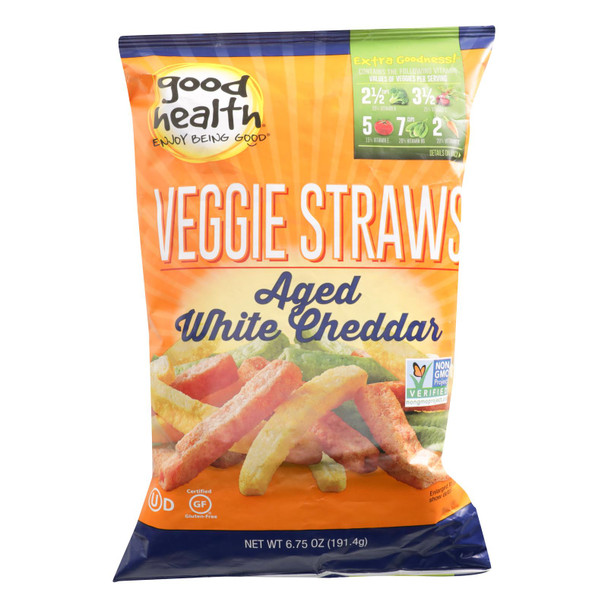 Good Health - Veggie Straws Agd Wht Chd - Case Of 10 - 6.25 Oz