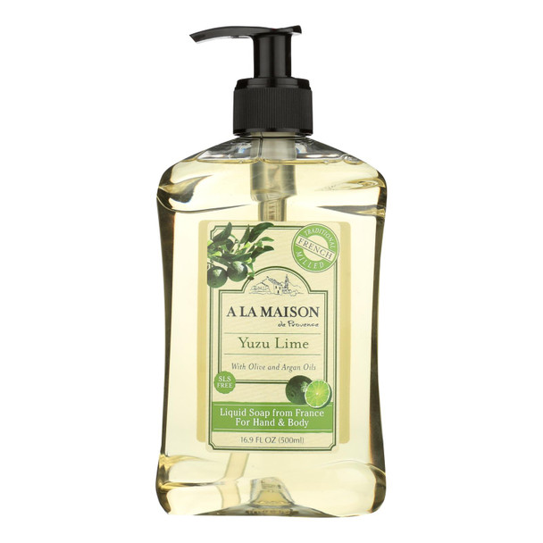 A La Maison De Provence Yuzu Lime Liquid Soap  - 1 Each - 16.9 Fz