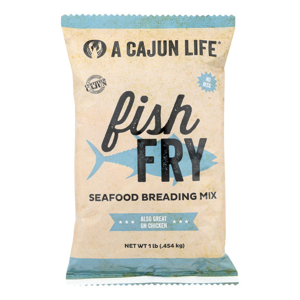 A Cajun Life Fish Fry Seafood Breading Mix - Case Of 6 - 1 Lb