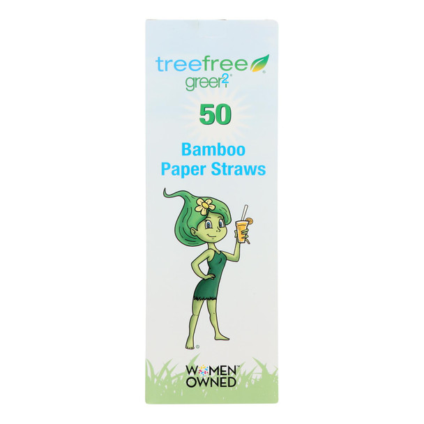 Green 2 - Straws 50 Ct Bamboo - Case Of 20 - 50 Ct